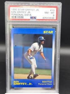 1990 Star #10 Ken Griffey Jr. Mariners PSA 8 POP 1, 2 higher SET BREAK