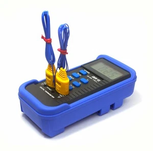1x DE-3004 Dual Digital Thermometer K Sensor -50~+1300°C -58~+1999°F 0,1°C/°F DER EE - Bild 1 von 8