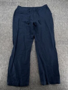Cubavera Mens Navy Blue Linen Blend Pants Size L - Picture 1 of 11