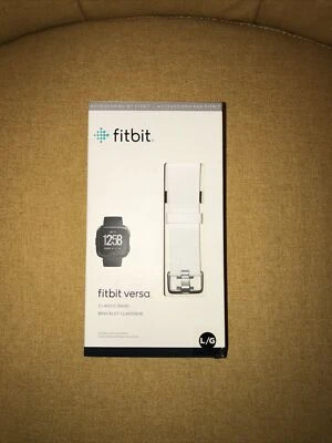 Fitbit Versa Classic Band ONLY - White - Large - New In Box - Изображение 1 из 4