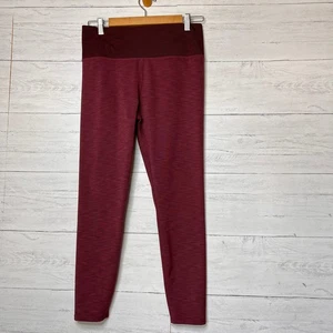 Vuori Leggings Womens Size M/L Burgundy & Red Lux Rib Studio High Rise - Picture 1 of 14