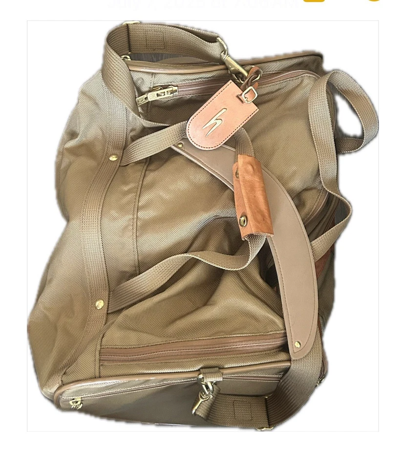 Bolso de viaje Hartmann de nailon con adornos de cuero - De colección Foto 1 de 4
