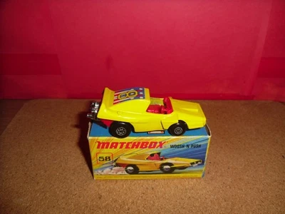 VHTF Matchbox Superfast #58-Woosh-N-Push With Rare 8 Label In Orig Box,NOS,1972. - Image 1 of 4