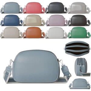 Damen Umhänge Crossbody Schulter Hüft Tasche Crossover Echt Veganes Leder 30626 - Bild 1 von 75