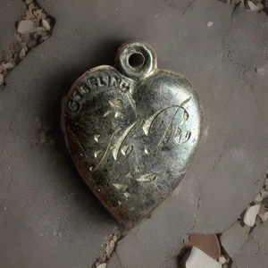 Herzanhänger Sterlingsilber mit Enschrift "HR" - Bild 1 von 6