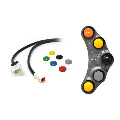 RACING LEFT HANDLEBAR SWITCH TITANIUM JETPRIME APRILIA RSV4 / RR 1000 2011 - 16 - Image 1 of 4