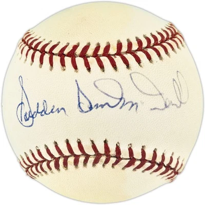 Sudden Sam McDowell Autographed Signed AL Baseball Cleveland Indians Beckett - Image 1 of 4