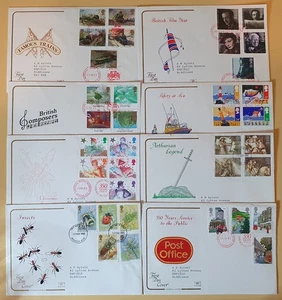 FDC - 1985 - COLLECTION OF 8 COTSWOLD FIRST DAY COVERS -  #3295 - Picture 1 of 1