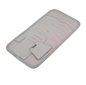 Multifunction Pu Leather Car Sun Visor Holder Sunshade Cd Storage Case Organ HLF - Afbeelding 1 van 9