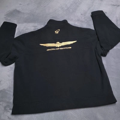 Chaqueta polar XL con logotipo de motocicleta Honda Goldwing Joe Rocket cremallera completa bordada Foto 1 de 4
