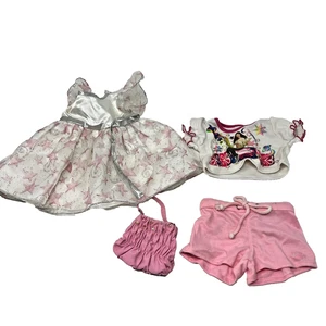 Lotto abiti assortiti Build-A-Bear BAB vestito camicia pantaloncini borsa - Foto 1 di 7
