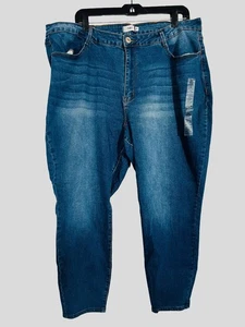 Pantalones de mezclilla Rue 21 Rue+ Curvy Ultimate elásticos tiro alto lavado medio para mujer talla 24 - Imagen 1 de 7
