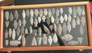 Arrowhead Native American Authentic Lot 61 Pcs Tonkawa Case Included - Picture 1 of 12