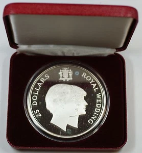 1981 Jamaica .925 Sterling Silver Proof 25 Dollar Coin with Presentation Box - Picture 1 of 4