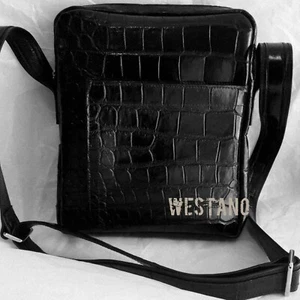 GENUINE "ALLIGATOR CROCODILE SKIN" Leather Shoulder Bag Cross Bag Messenger Bag - Picture 1 of 10