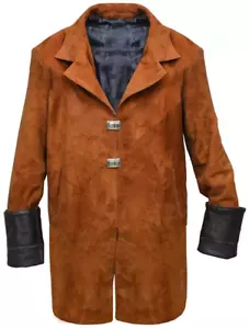 Firefly Malcolm Reynolds Kostüm Mantel braun Wildleder Leder lang Trenchcoat - Bild 1 von 4