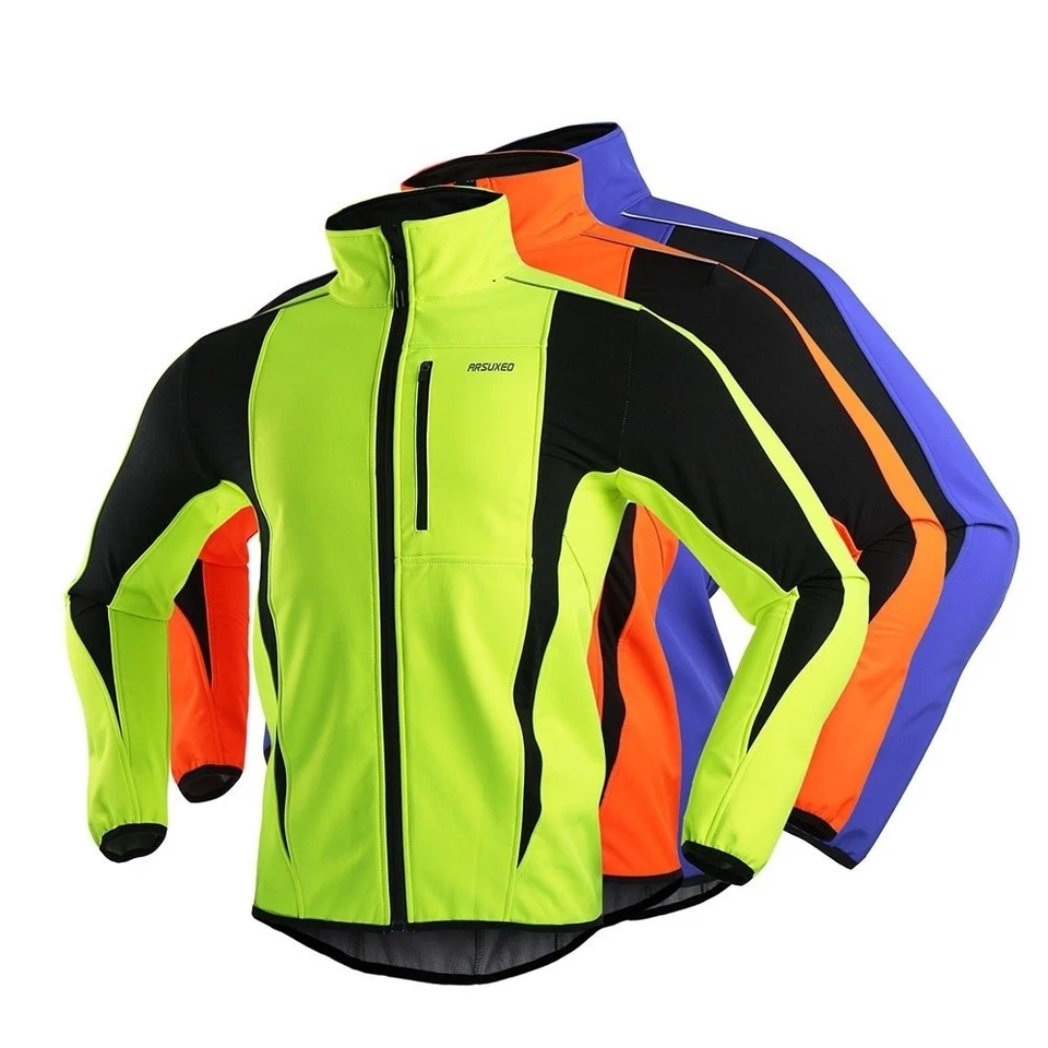 Thermal Cycling Jacket Winter Bicycle Windproof Waterproof Coat for MTB Bike Foto 1 de 4