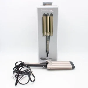 Conair IninitiPRO Triple Barrel Waver For Gentle Wave In Gold - Picture 1 of 11