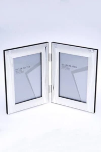 Silver Plated Double Photo Frame takes 2 x Photos, Great Gift Idea! #25 - Picture 1 of 1