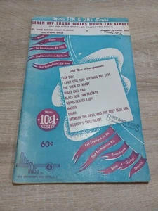 When My Sugar Walks Down The Street Full Score Vintage 8 Instruments Orchestra - Picture 1 of 15