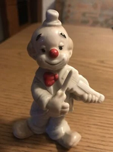 Porzellan Figur Clown mit Geige, Gilde, Wertvolle echte Handarbeit, ca. 12,5 cm - Bild 1 von 8
