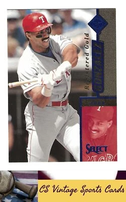 1997 Select #1 Juan Gonzalez Registered Gold - Image 1 of 2