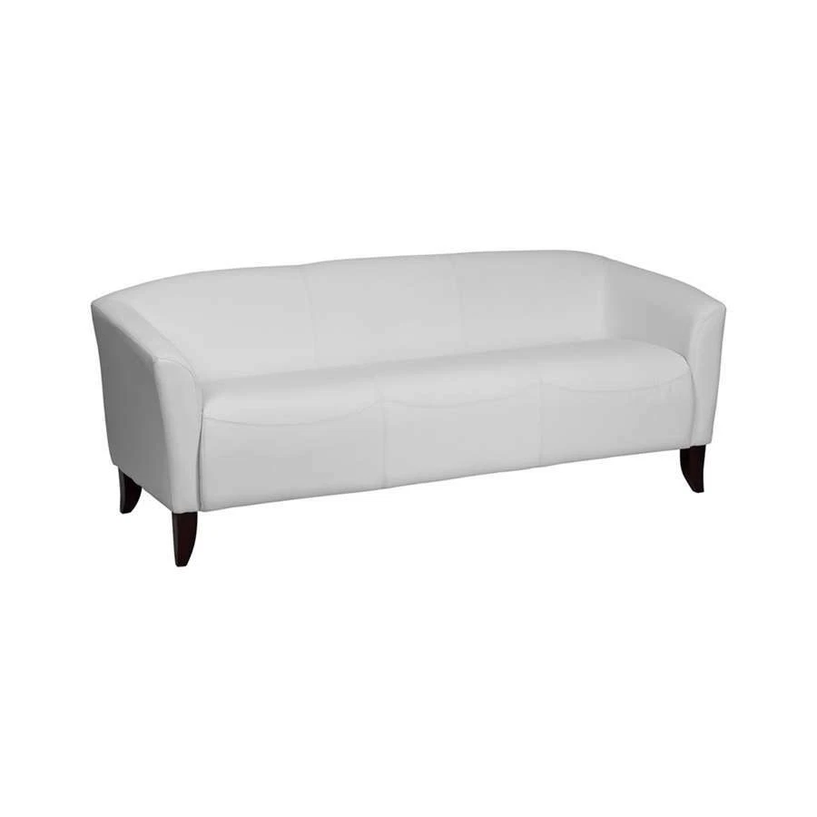 Flash Furniture HERCULES Imperial Series White Leather Sofa [111-3-WH-GG] - Image 1 of 1