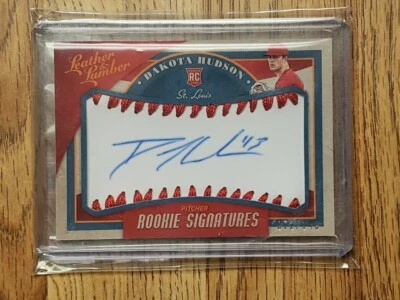 2019 PANINI LEATHER & LUMBER DAKOTA HUDSON #101 ROOKIE/RC AUTO #d72/149 - Image 1 of 4