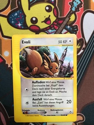 Evoli 75/147 Aquapolis deutsch Pokemon Karten Boosterfrisch NM+ - Bild 1 von 2