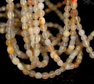 8X6-6X4MM CARNELIAN AGATE GEMSTONE PEBBLE LOOSE BEADS 7.5inch - Picture 1 of 4
