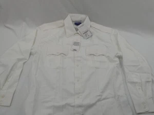 SPIEWAK MENS MICROFIBER POLY LONG SLEEVE DUTY SHIRT WHITE SIZE 16.5 34/35 SPDU15 - Picture 1 of 3