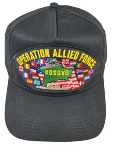 CAPPELLO Operazione Allied Force Kosovo - nero - azienda di proprietà di veterani - Foto 1 di 1