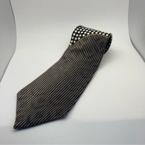 Raffinierte schwarz-weiße geometrische Krawatte - Bild 1 von 6