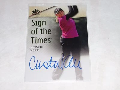 2014 SP Sign of the Times CRISTIE KERR Autograph / LPGA - US Women's Open Golf - Image 1 of 2
