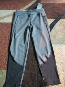  Under Armour Heatgear Fitted Gray Legging 1347415 Girl's Size YLarge NWT - Picture 1 of 12