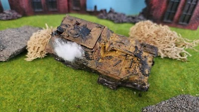 Zerstörter Ferdinand Carro Armato Incl. Fuoco LED Wehrmacht Modello Kit 1:87 1: - Immagine 1 di 4