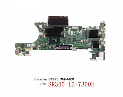 Lenovo Thinkpad T470 CT470 Motherboard  NM-A931 I5-7300U UMA 01HX648 01AX969 - Image 1 of 3
