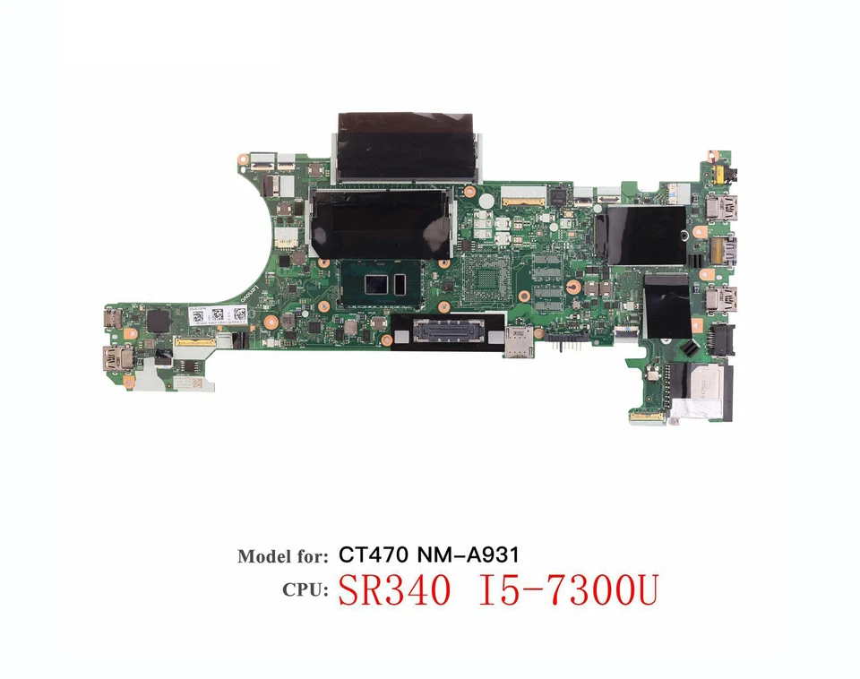 Lenovo Thinkpad T470 CT470 Motherboard  NM-A931 I5-7300U UMA 01HX648 01AX969 - Image 1 of 3