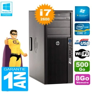PC HP WorkStation Z210 Tour Core i7-2600 RAM 8Go 500Go Graveur DVD Wifi W7 - Photo 1/1