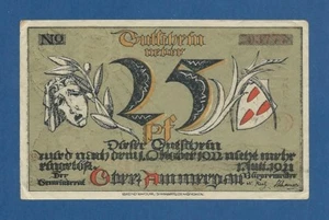 ALEMANIA // GERMANY -- NOTGELD -- OBERAMMERGAU -- 25 PFENNIG ( 1921 ) -- aXF - Picture 1 of 2