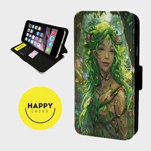 GREEN PIXIE FOREST GIRL - Custodia telefono flip ecopelle - iPhone/Samsung - Foto 1 di 5