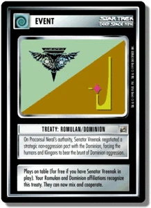 Treaty: Romulan/Dominion - The Dominion - Star Trek CCG 1E - Imagen 1 de 1