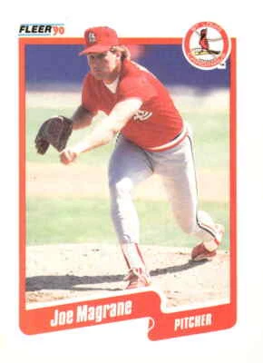 1990 Fleer #252a Joe Magrane - Image 1 of 2