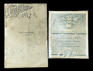 1912 Cadillac Instructions for Care & Operations + 1917 Cadillac Show NYC - Picture 1 of 18