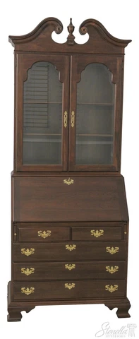 59743EC: ETHAN ALLEN Georgian Court Cherry Secretary Desk Cover