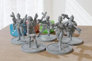 Chicas malas | Minis impresos en 3D | Cyberpunk / ciencia ficción - Tabletop Wargaming - Imagen 1 de 2