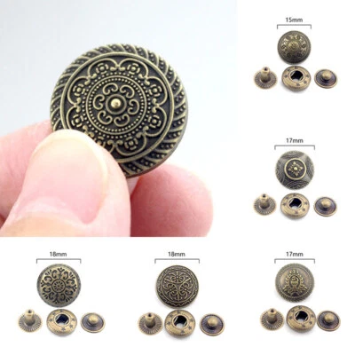 10Sets Fasteners Leather Craft Press Studs Sewing Accessories Garment DIY - Image 1 of 4