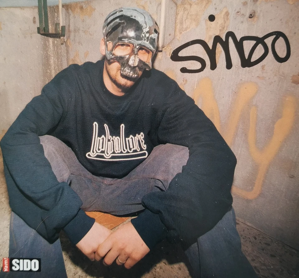 SIDO - Autogrammkarte 10x10cm - Deutscher Rapper Autogramm Fan Sammlung Magazin - Bild 1 von 1