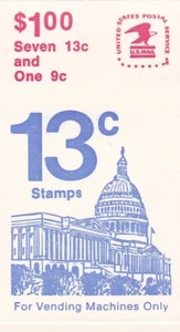 U.S. BOOKLET OF 8 SCOTT #BK131 1977 13ct FLAG OVER CAPITOL MINT OPEN - Picture 1 of 2