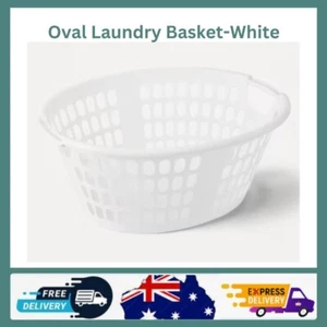 Oval Laundry Basket Washing Clothes 10KG Capacity - Picture 1 of 7